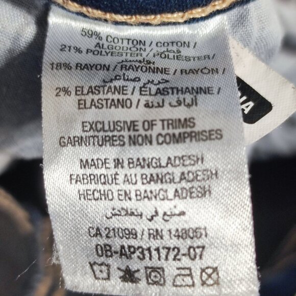 Ardene Eightytwo jeggings high-rise women's youth size 3 denim blue stretch - Picture 7 of 13